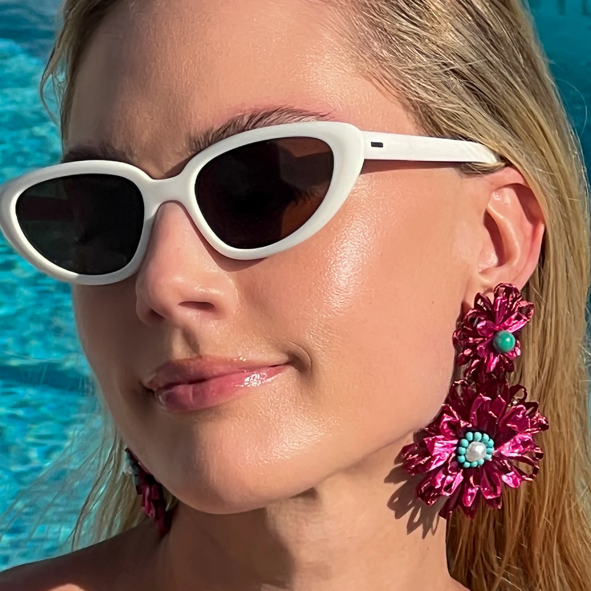 Bougainvillea Statement Earrings - Image 4
