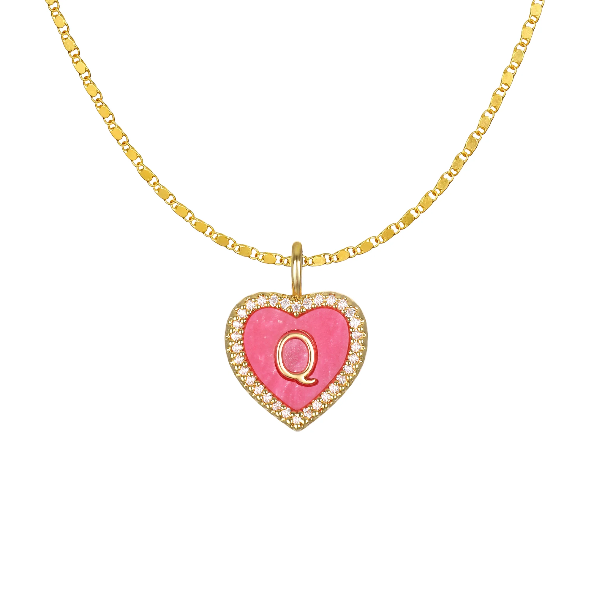 Cami Heart Initial Necklace - Image 19