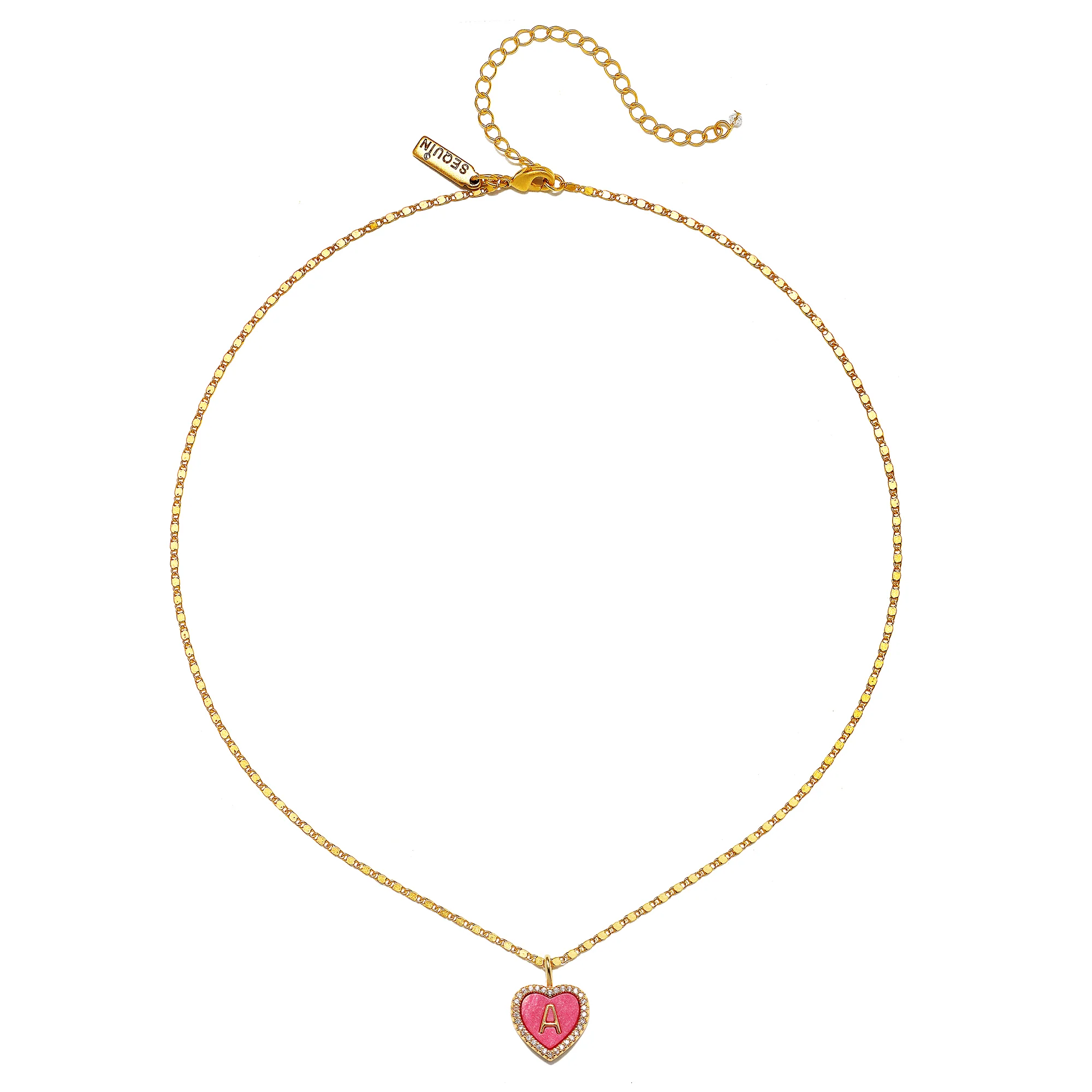Cami Heart Initial Necklace - Image 2