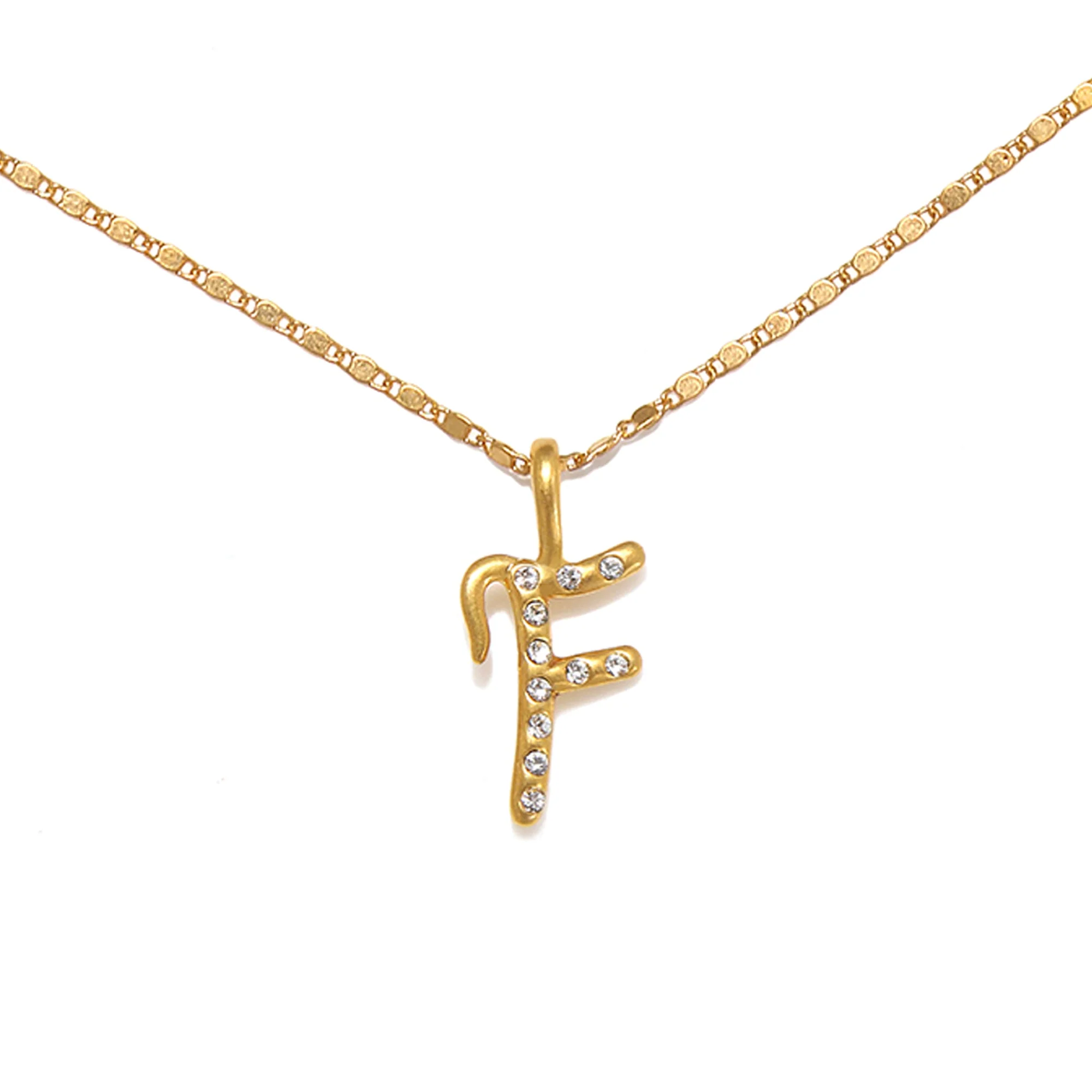 Everly Initial Necklace- Gold - Image 8