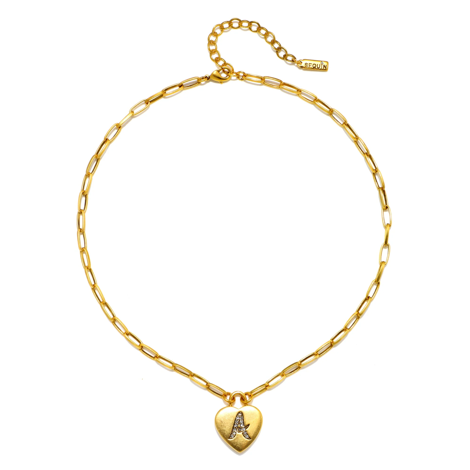 Heart Initial Necklace - Image 2