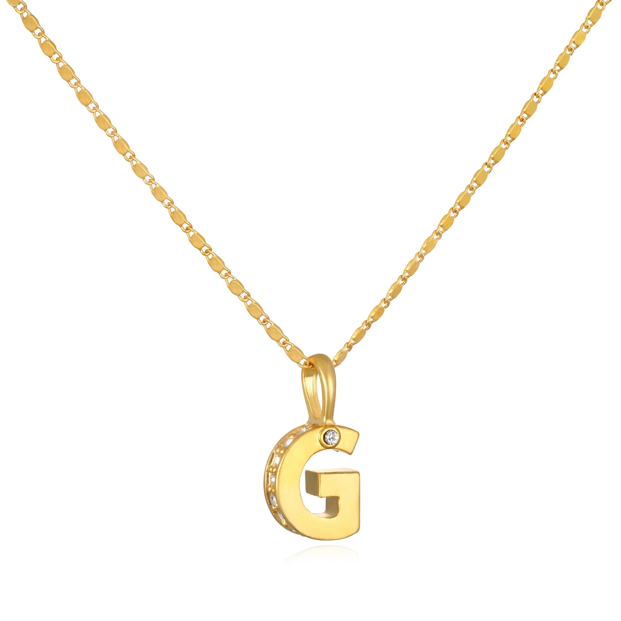 Penelope Initial Talisman Necklace- Gold - Image 8