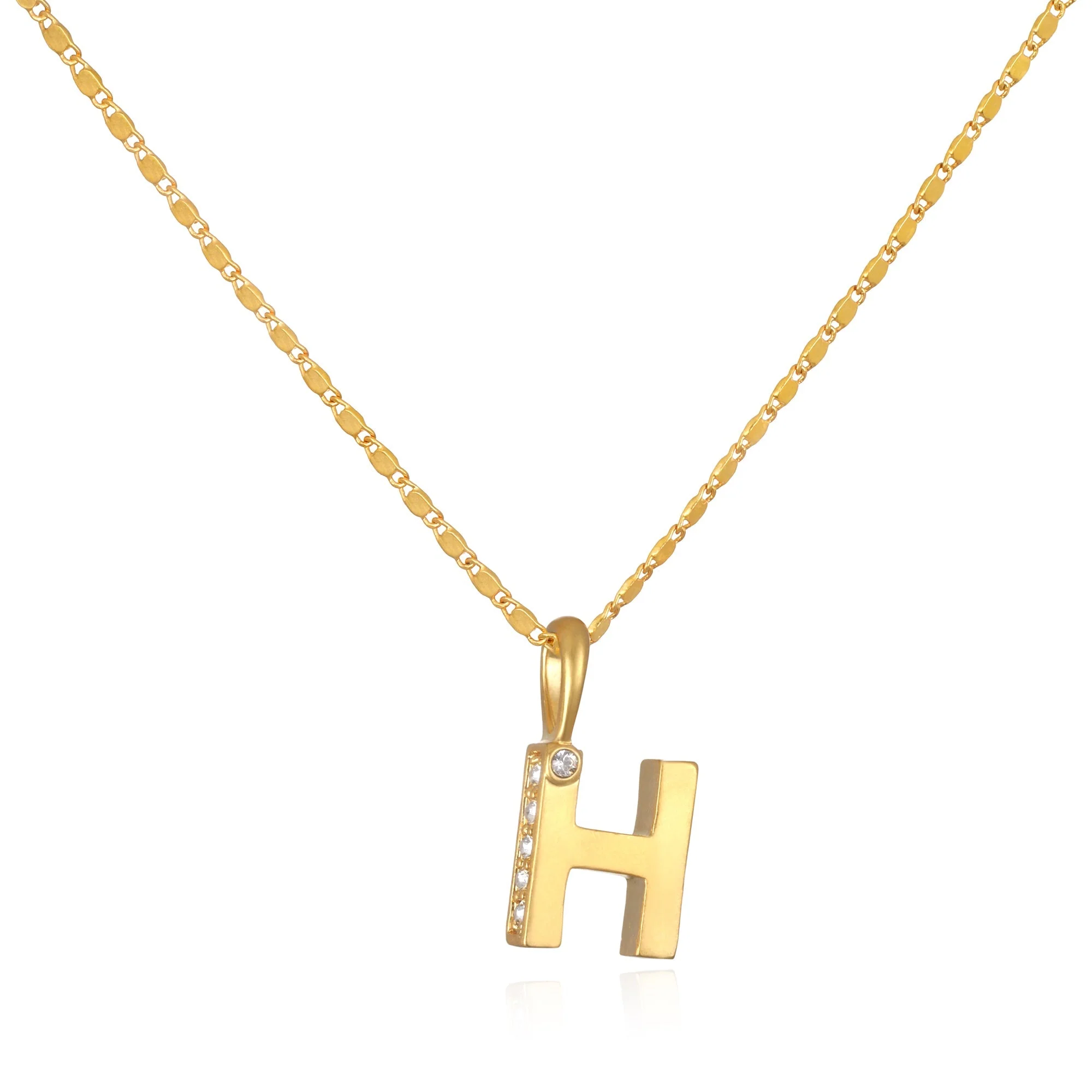 Penelope Initial Talisman Necklace- Gold - Image 9