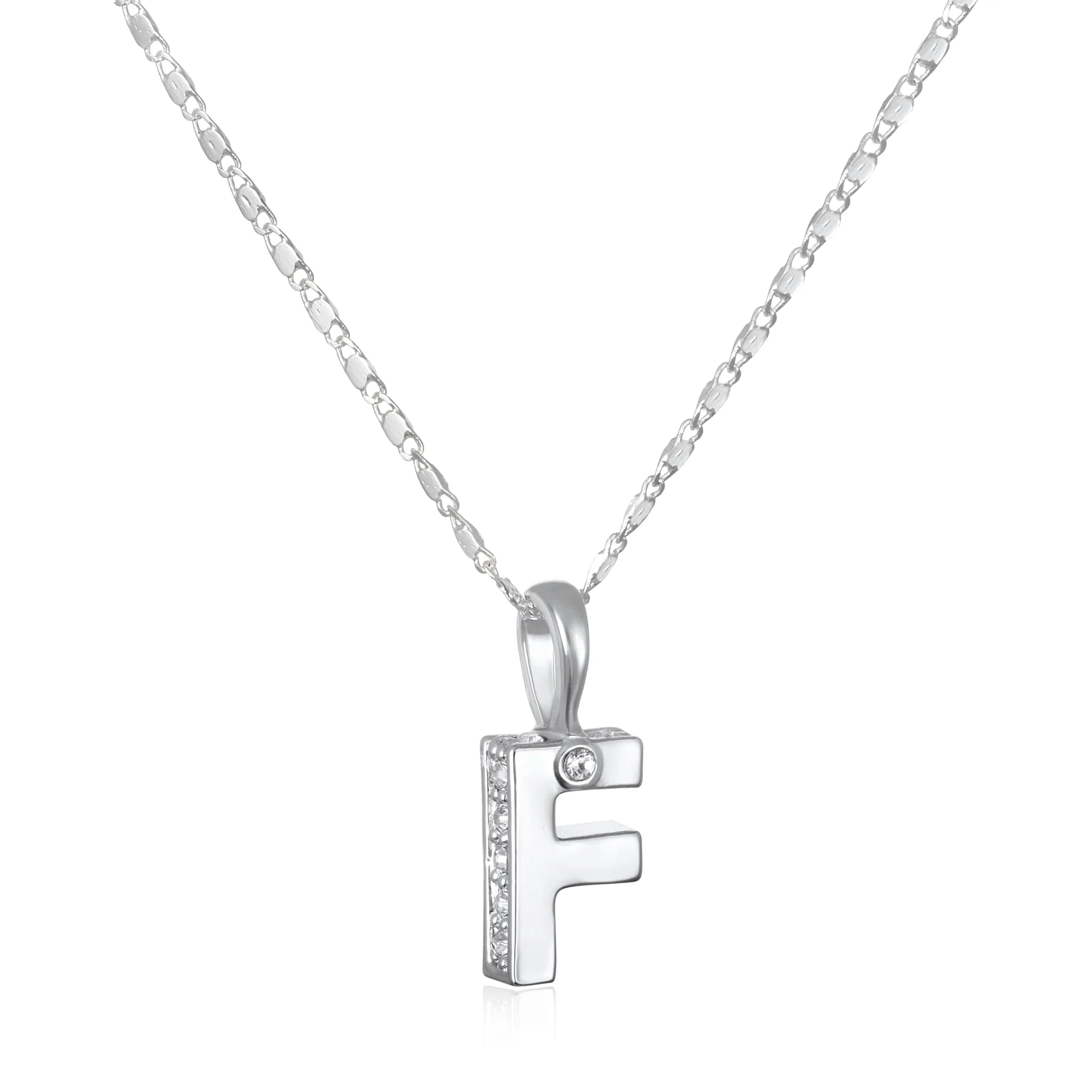 Penelope Initial Talisman Necklace- Silver - Image 8