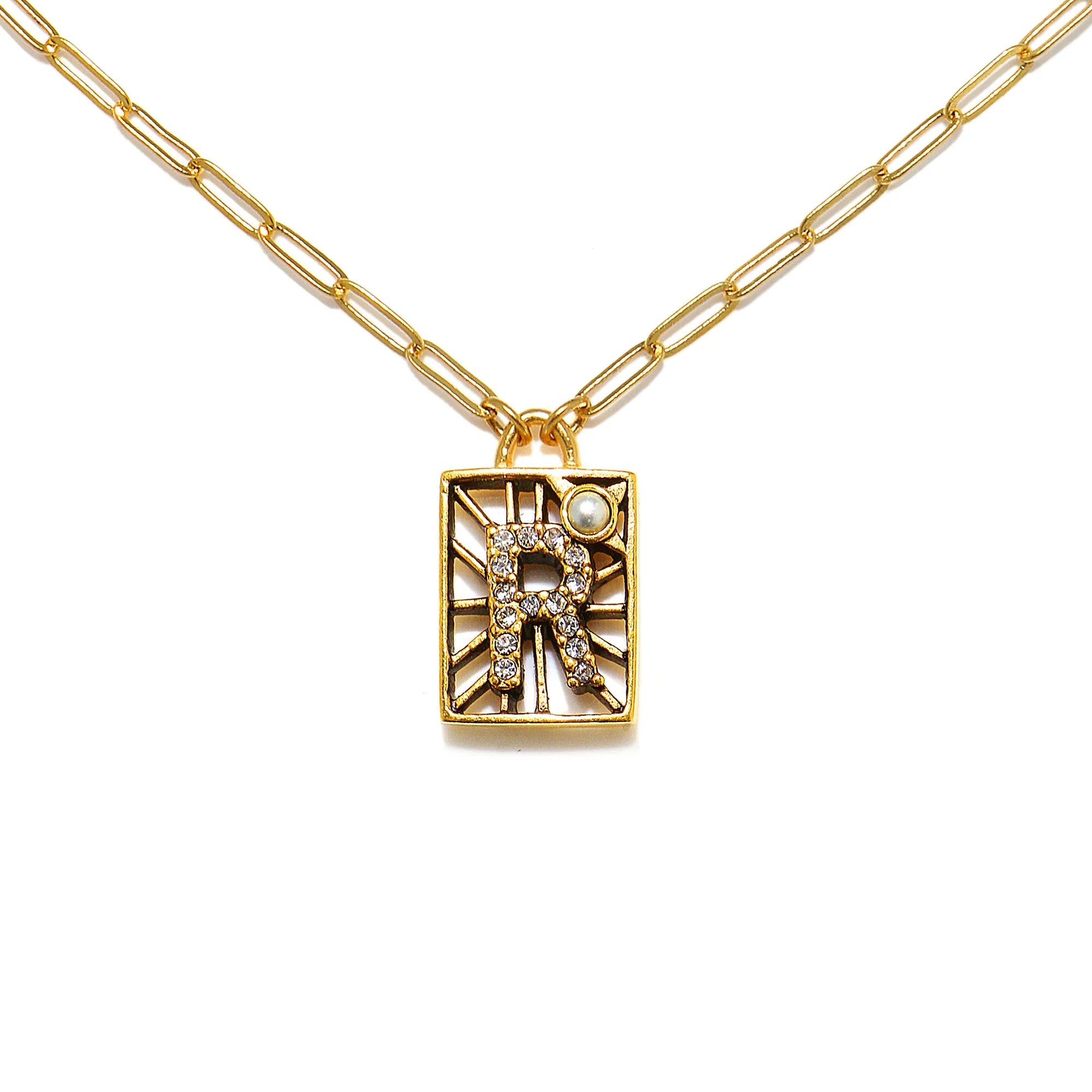 Sun Ray Initial Necklace - Image 14